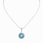 Serenity & Protection Aquamarine Donut Necklace